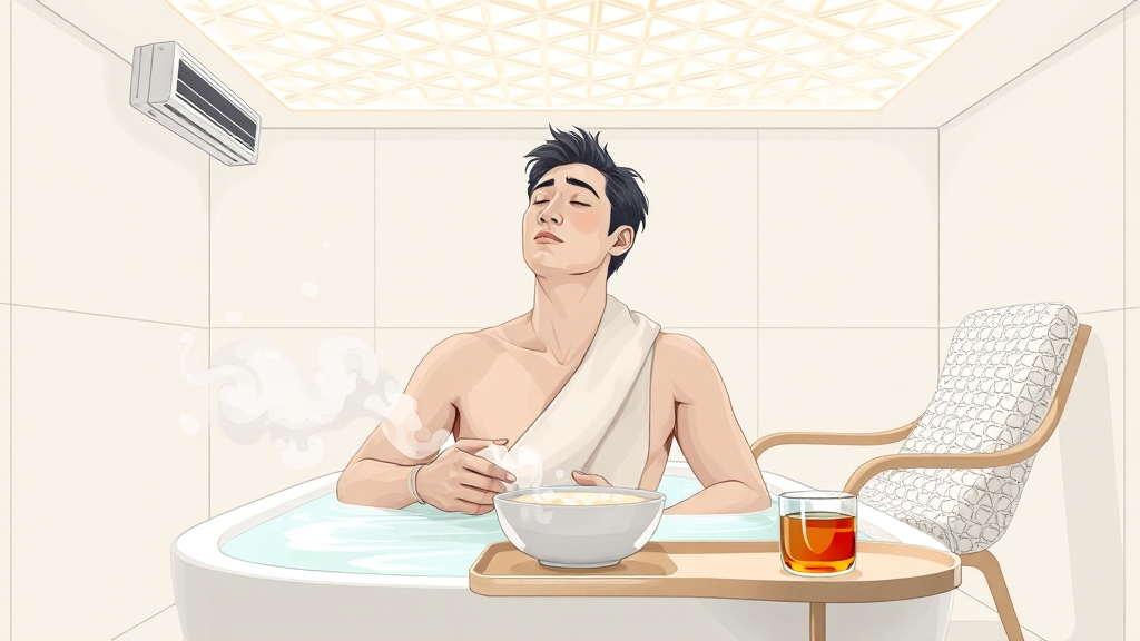 냉방병 치료 및 완화 방법 (illustration 스타일)