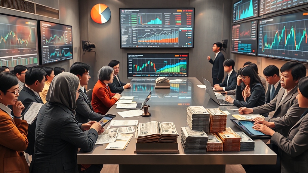 경제 및 금융 동향 분석 (realistic 스타일)