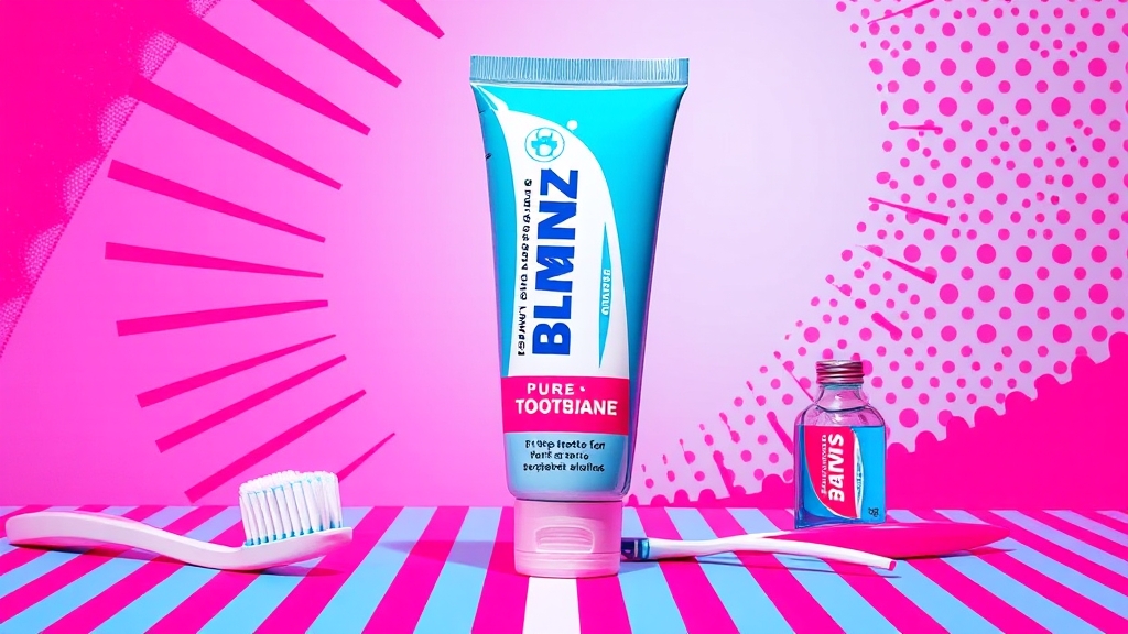 치주질환 관리, 추천 제품 (popart 스타일)