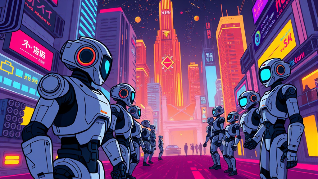 로봇 시장, 누가 이끄나? (cartoon 스타일)