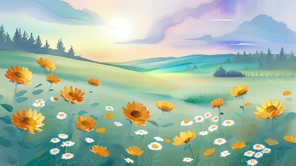 암 예방을 위한 구체적인 실천 방안 (watercolor 스타일)