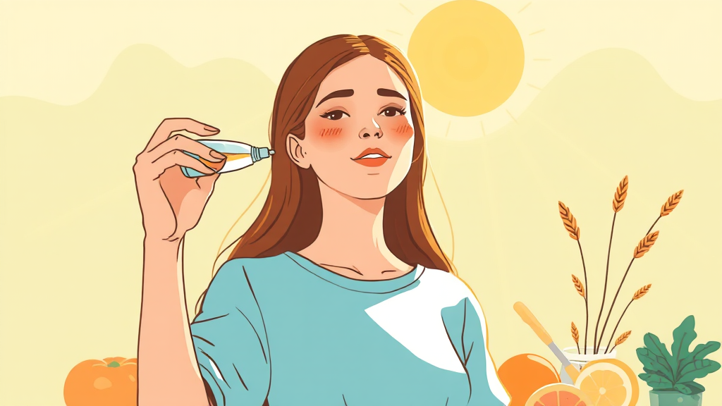 갑상선기능저하증 치료 및 관리 (illustration 스타일)