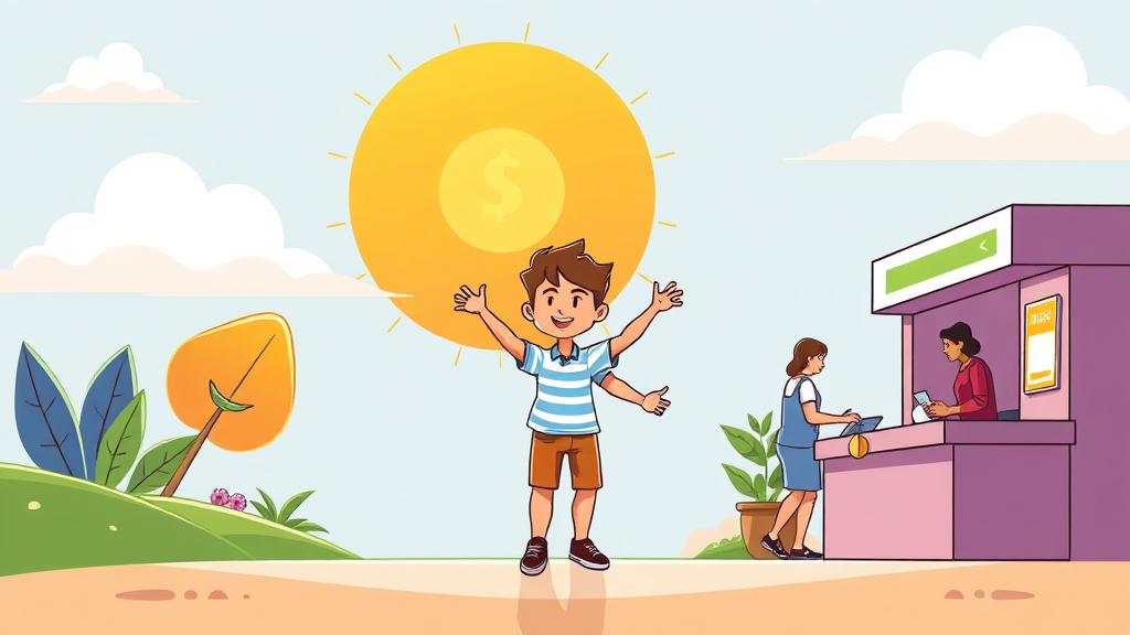 청년미래적금, 어떻게 신청하나요? (cartoon 스타일)