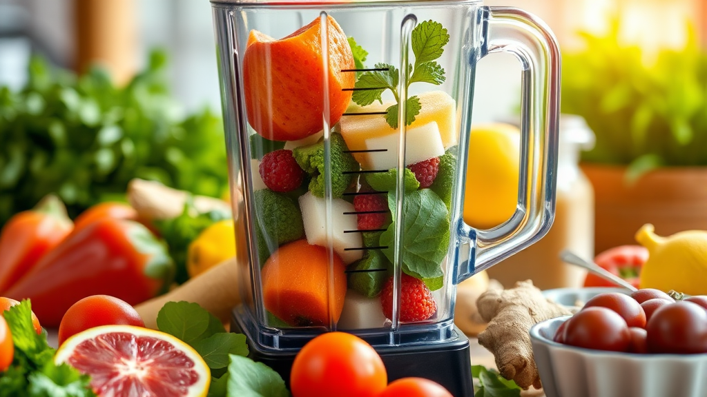 면역력 강화 주스 레시피 (realistic 스타일)