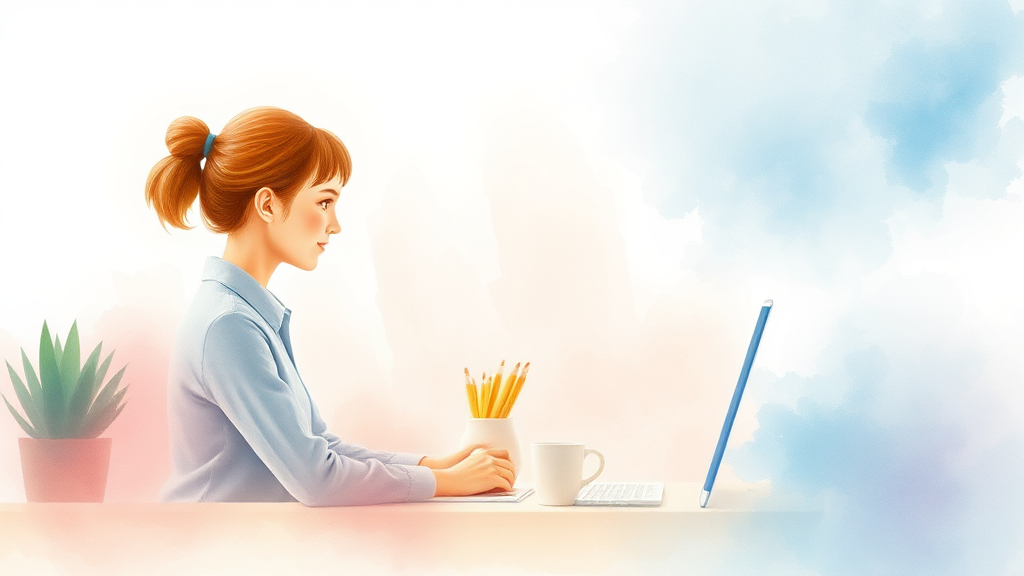 나에게 맞는 AI 부업 찾기 (watercolor 스타일)