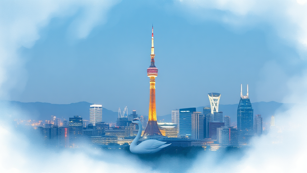 후쿠오카 타워는? (watercolor 스타일)