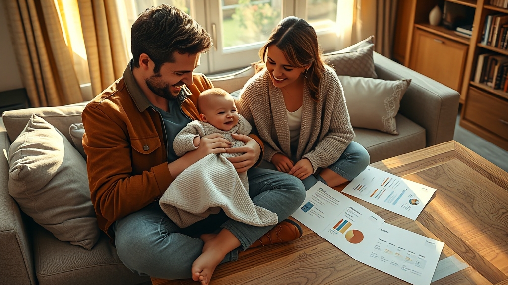 육아휴직 기간 및 급여 기준 (realistic 스타일)