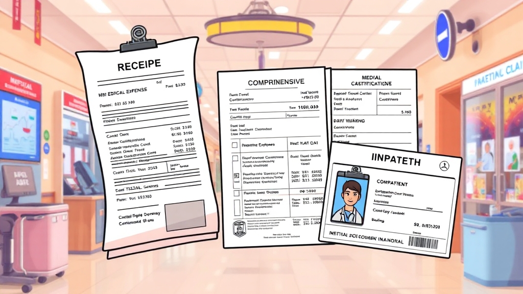 청구 서류 종류 & 준비법 (cartoon 스타일)