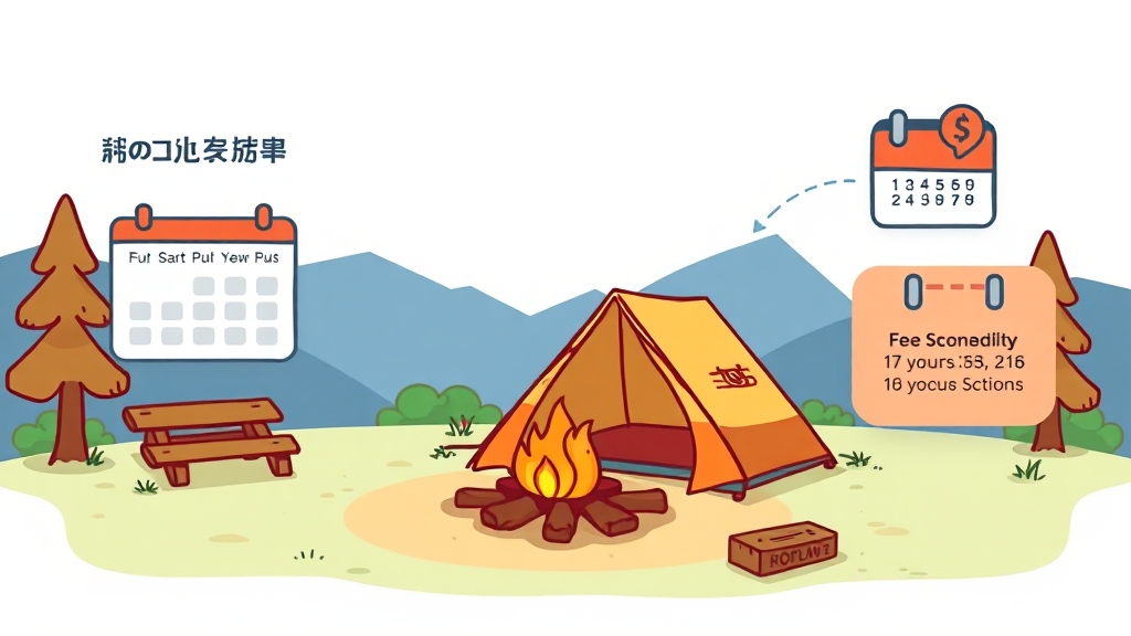 이용 요금 및 취소 규정 (cartoon 스타일)