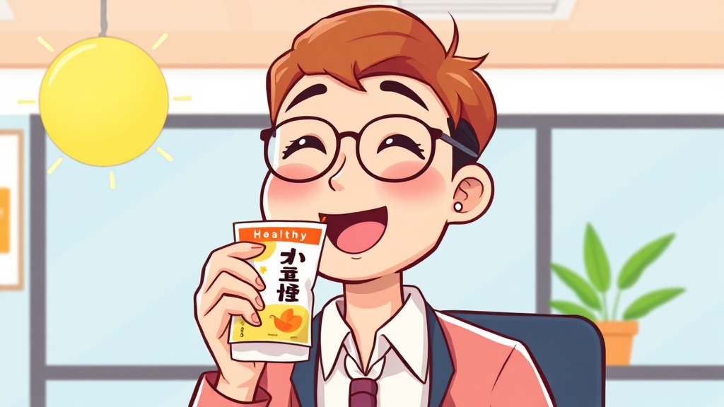 섭취 방법 & 꿀팁 (cartoon 스타일)