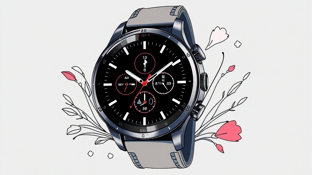갤럭시워치 8 예상 (illustration 스타일)