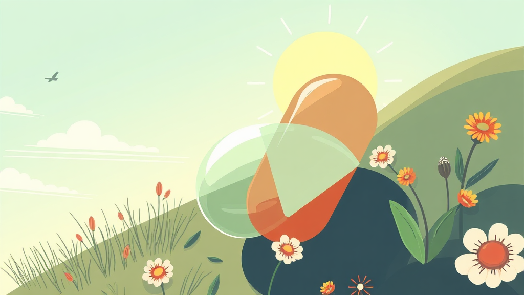 복용법 및 주의사항 (illustration 스타일)