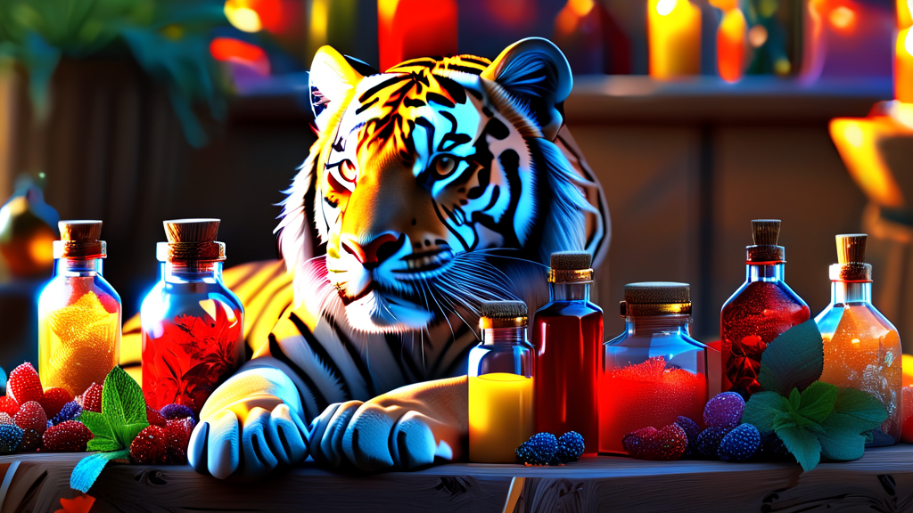 다양한 호랑이 연고 제품 라인업 비교 (realistic 스타일)