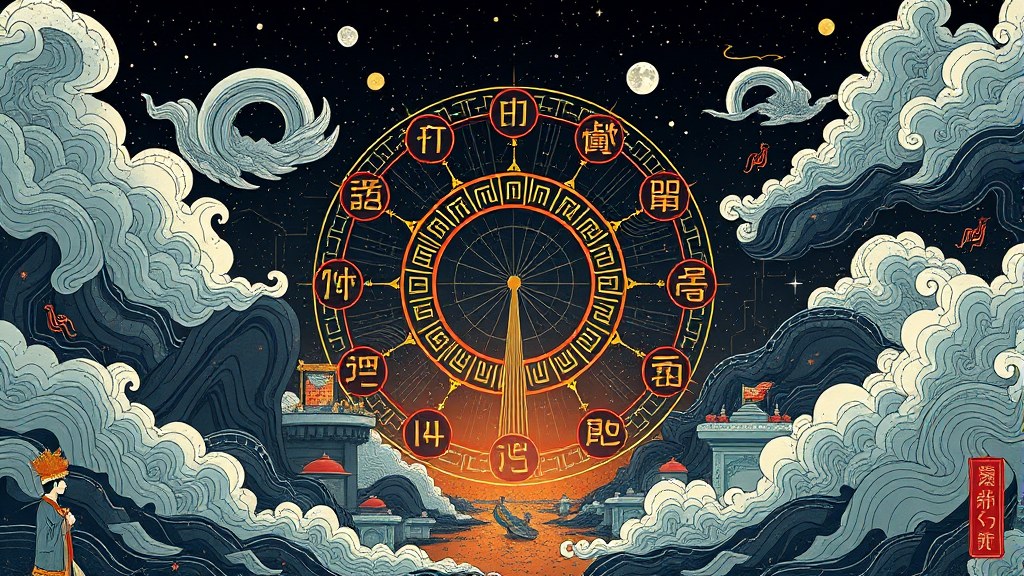 삼재란 무엇인가? 9년 주기 액운의 이해 (illustration 스타일)