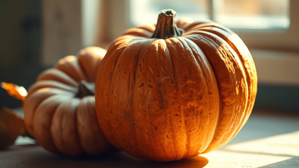 늙은호박, 이제 맛있게 즐기세요! (watercolor 스타일)