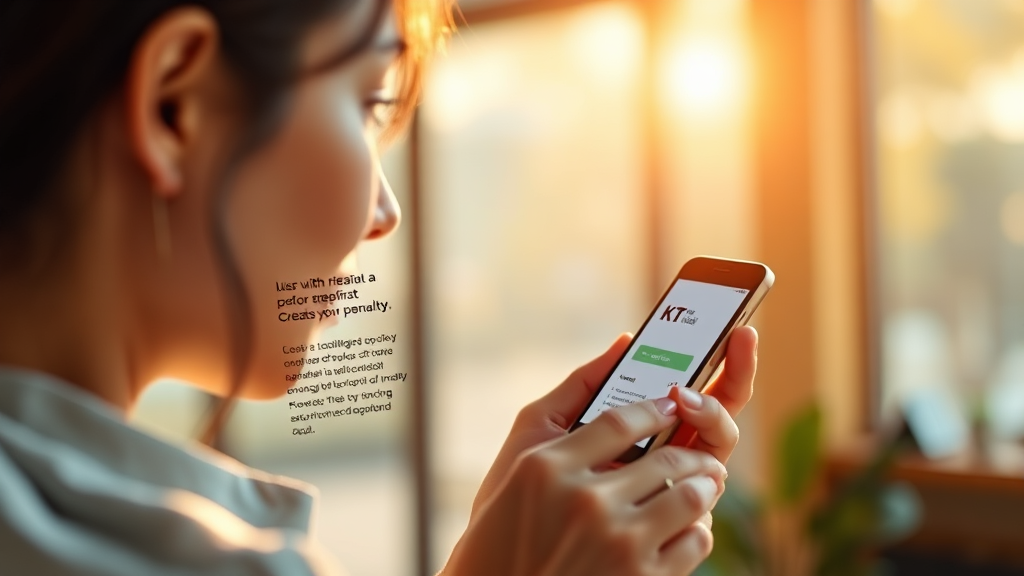 위약금 면제 확인 방법 (realistic 스타일)