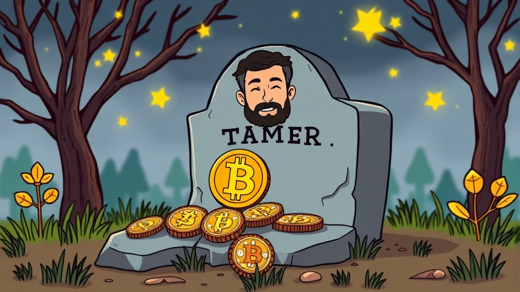 디지털 자산 상속, 비트코인 상속 문제 (cartoon 스타일)