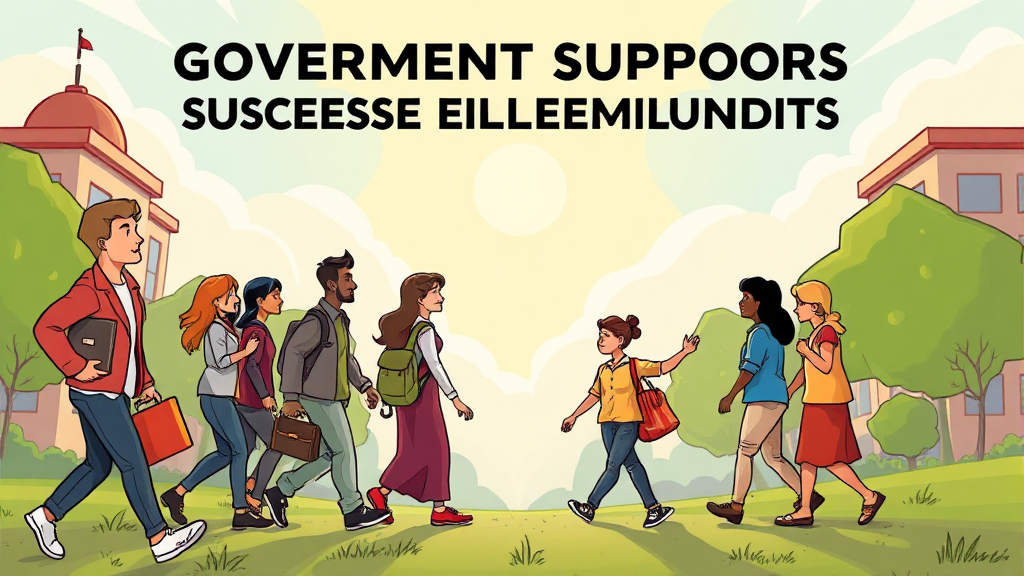 성공적인 취업을 위한 교육 및 지원 프로그램 활용법 (cartoon 스타일)