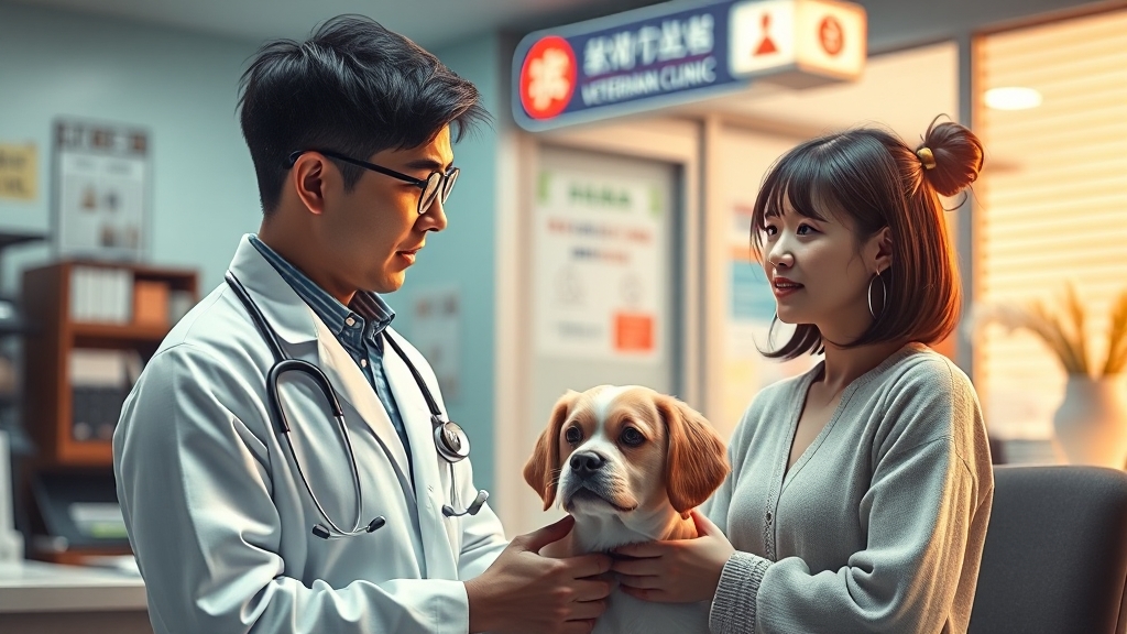 강남구 동물병원 진료비 비교 (realistic 스타일)