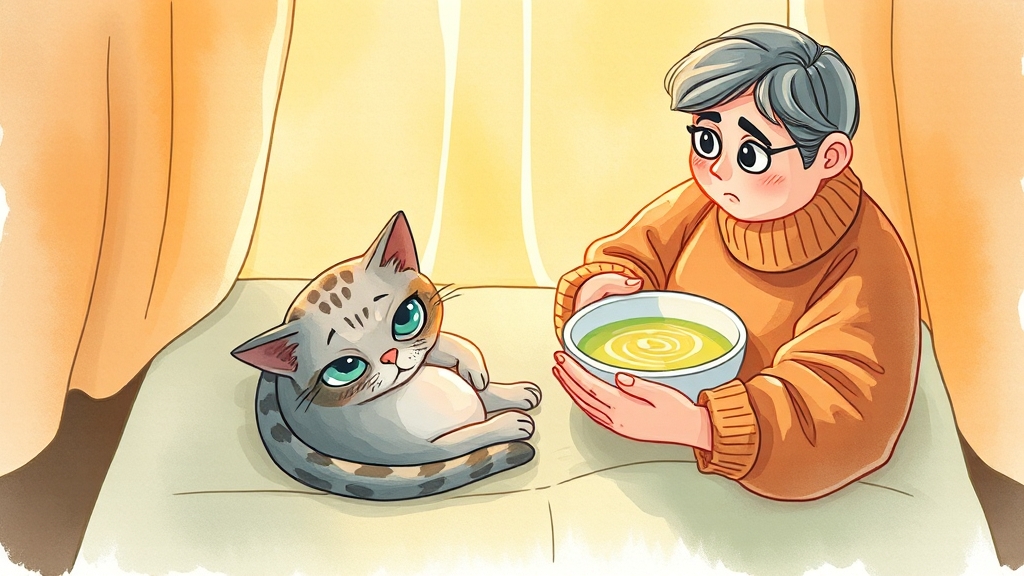 새끼 고양이 설사: 특별한 주의사항 (cartoon 스타일)