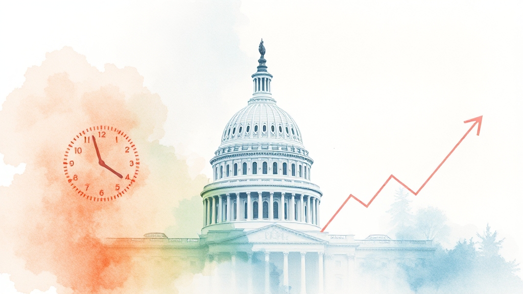 셧다운, 왜 반복될까요? (watercolor 스타일)