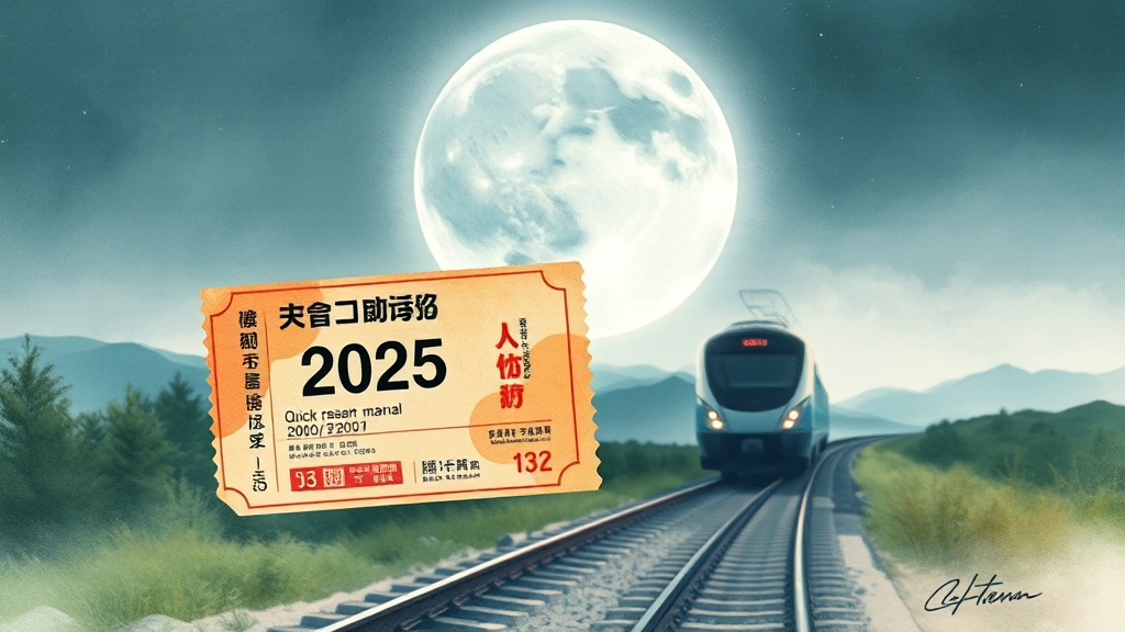 2025 추석 예매 일정 (watercolor 스타일)