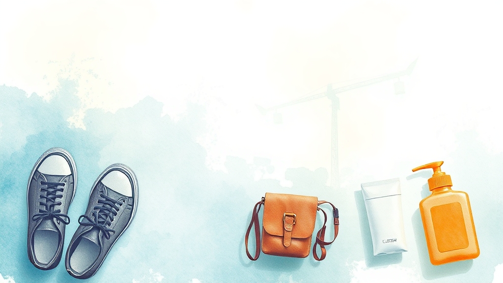 여행 종류별 추가 준비물 (watercolor 스타일)