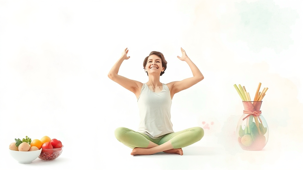 콜레스테롤 관리를 위한 생활 습관 (watercolor 스타일)