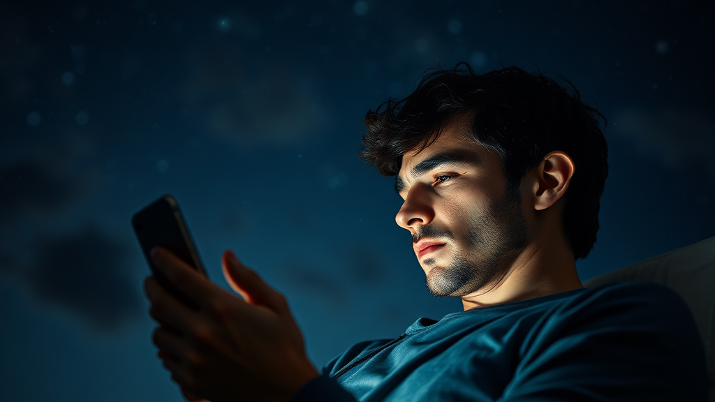 불면증, 왜 잠 못 이루는 밤이 계속될까? (realistic 스타일)