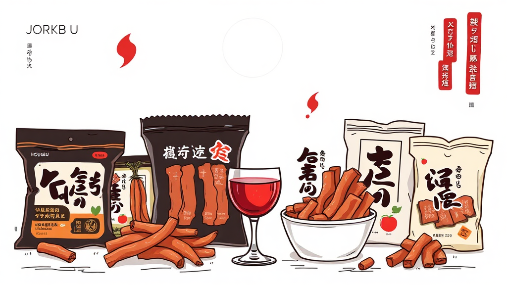 코주부 육포 구매 가이드 (illustration 스타일)