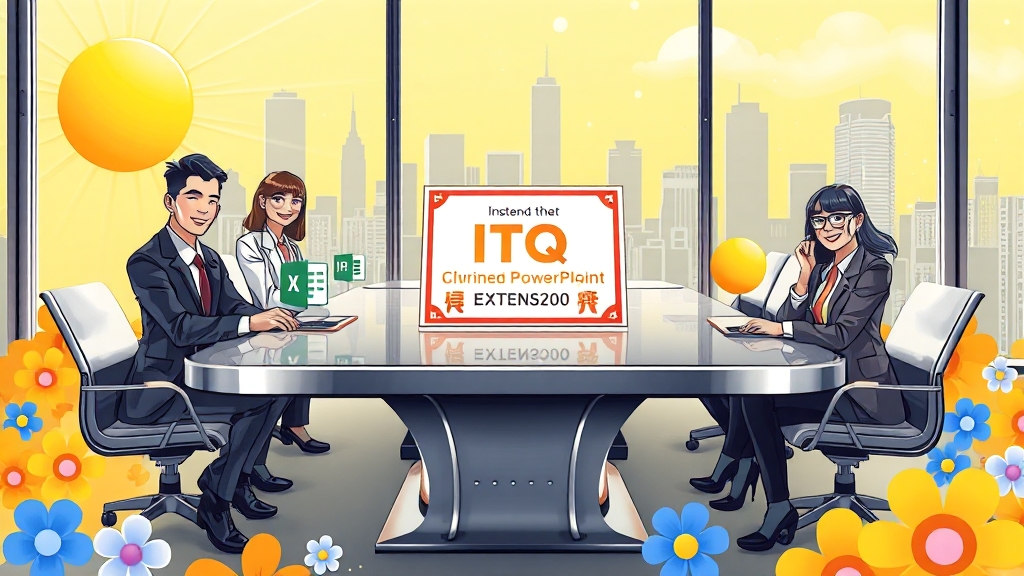 ITQ 자격증, 유효 기간 연장하는 방법 (cartoon 스타일)