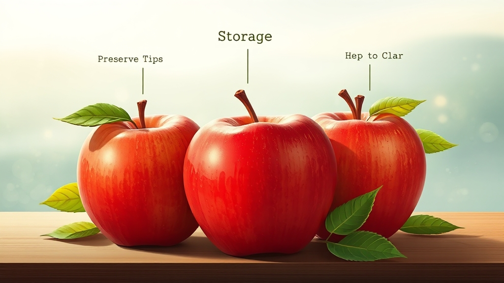 사과 고르는 법과 보관 방법 (illustration 스타일)