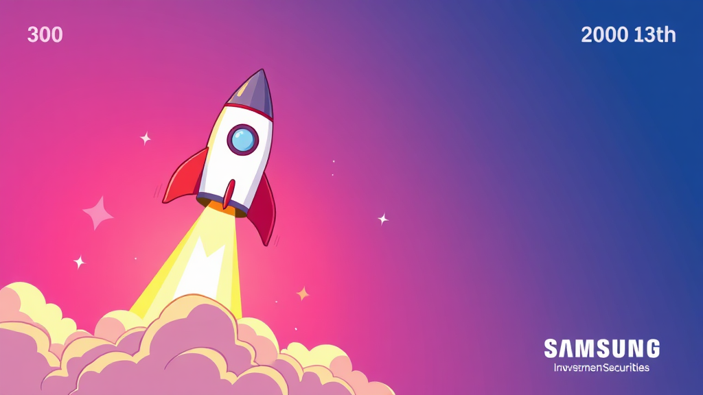 삼성스팩13호 공모주 청약 정보 (cartoon 스타일)