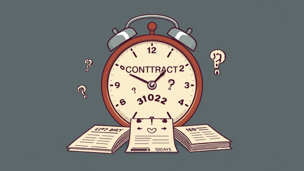 자진 퇴사 vs 계약 만료 (illustration 스타일)