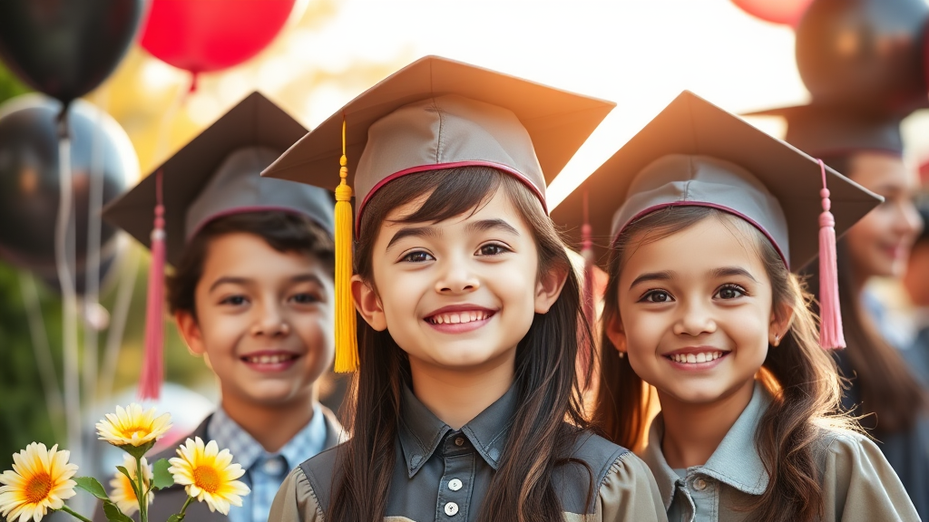 티처몰 졸업식 포토존: 특별한 이유 (realistic 스타일)