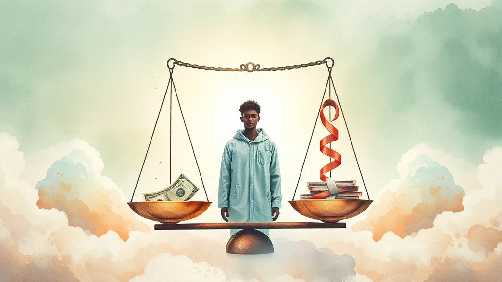 개인회생 vs 개인파산 (watercolor 스타일)