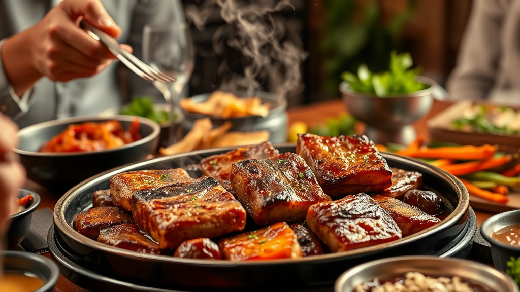 LA갈비 선택, 3가지 기준 (realistic 스타일)