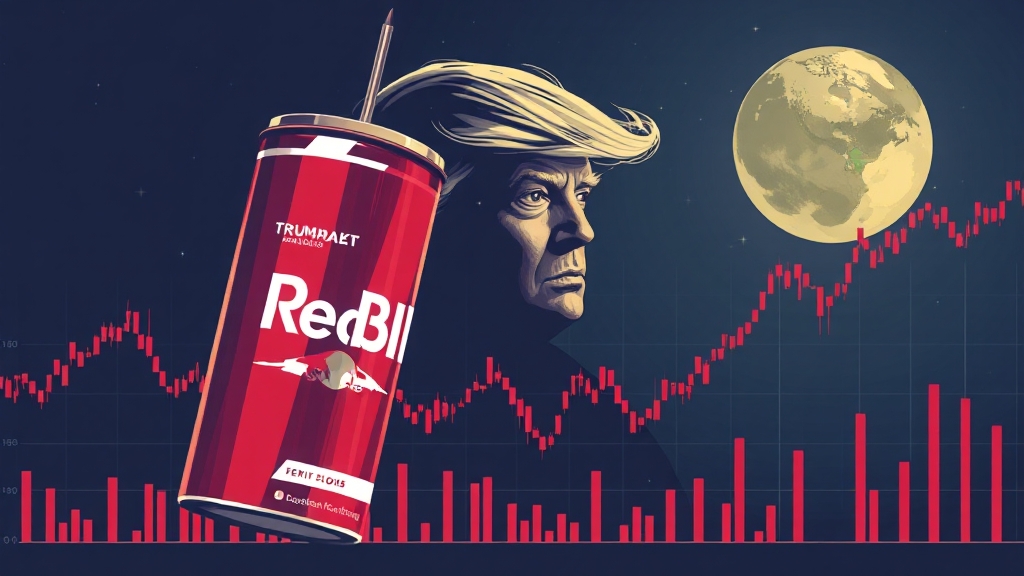 트럼프 발언, 시장 영향은? (illustration 스타일)