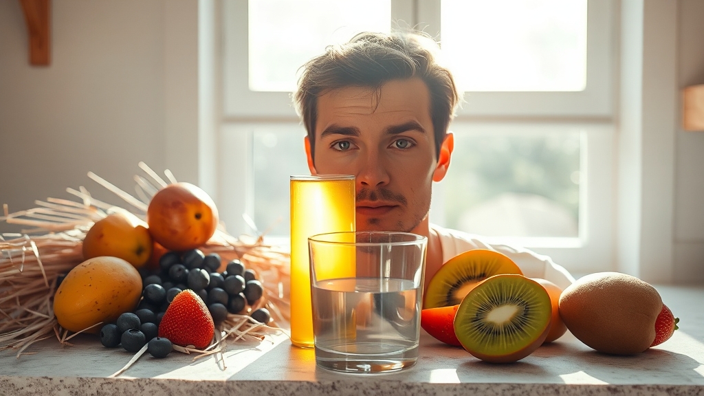 사과초모식초 섭취 방법 (realistic 스타일)