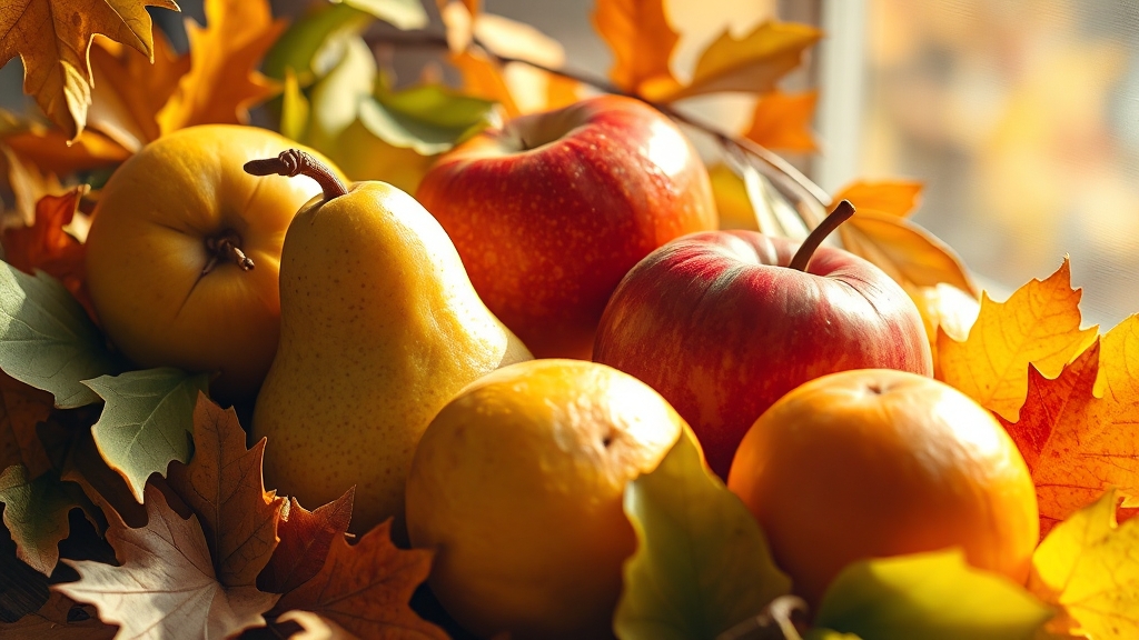 11월 제철 과일의 향연 (realistic 스타일)