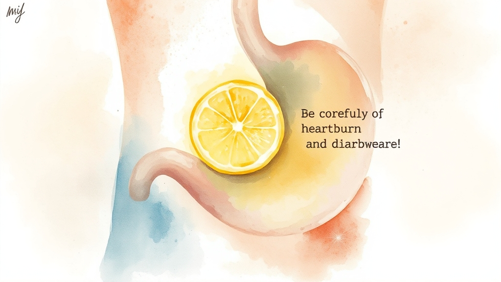 부작용 및 주의사항 (watercolor 스타일)