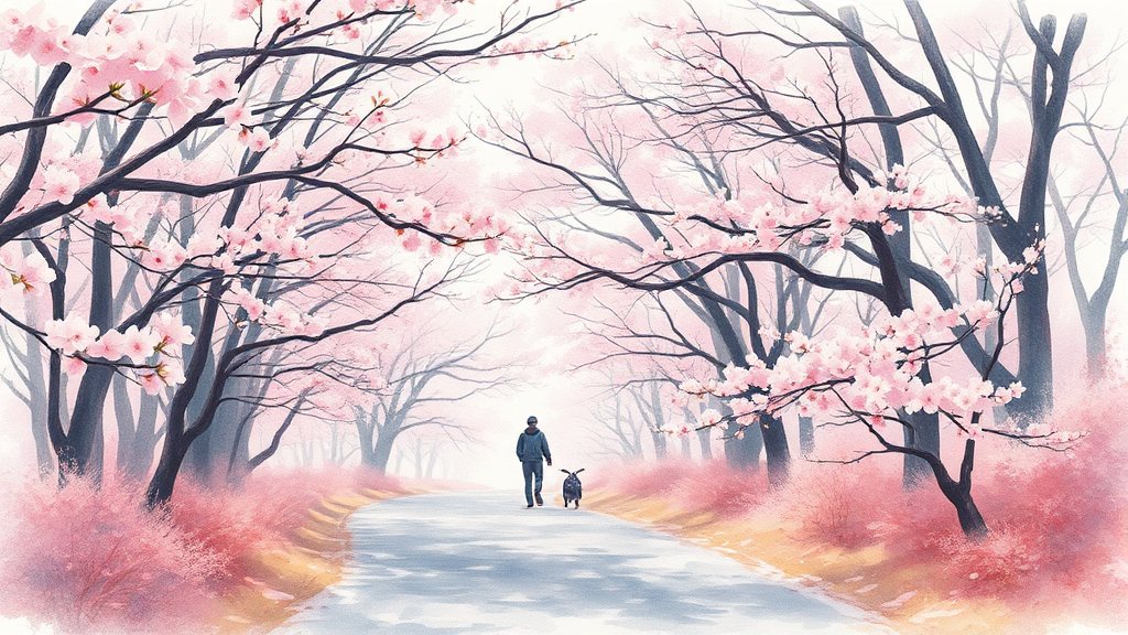 진주 매화숲 방문 팁과 유의사항 (watercolor 스타일)