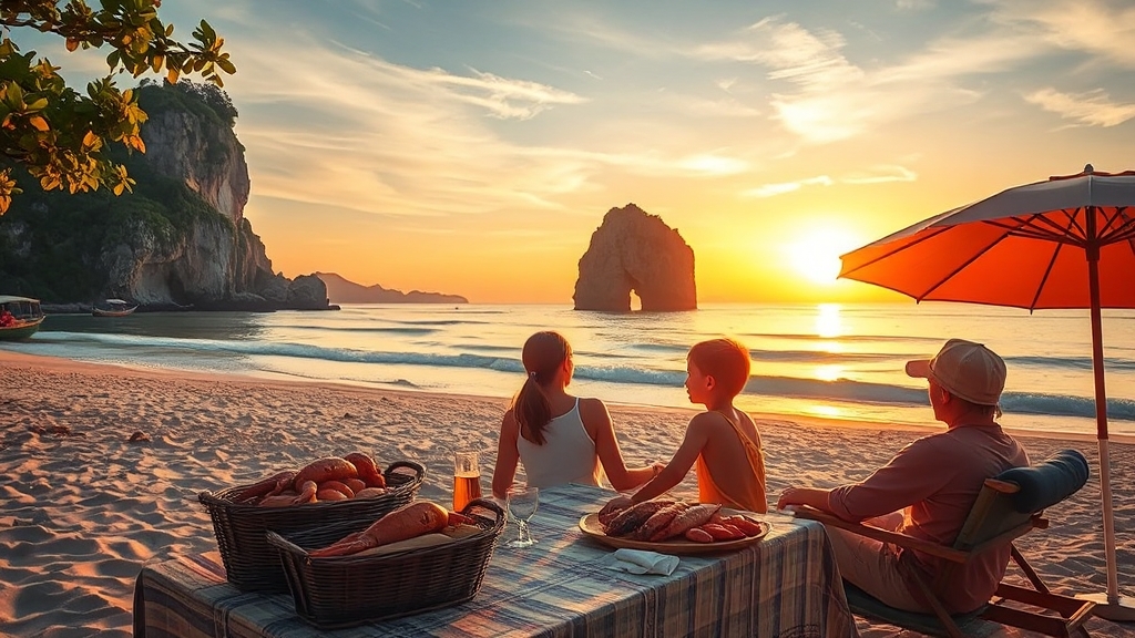 황금산 주변 맛집 & 볼거리 (realistic 스타일)