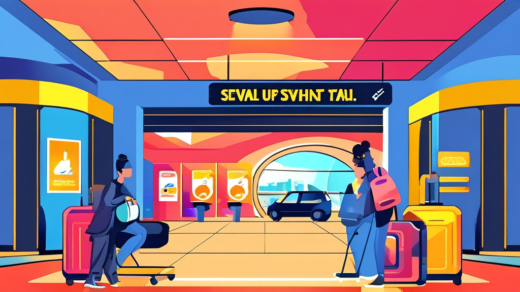 장기주차 요금 절약 꿀팁 (cartoon 스타일)