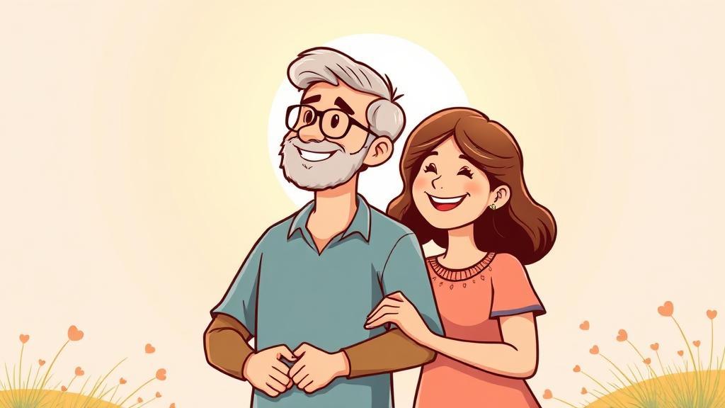 지속적인 애정 표현 (cartoon 스타일)