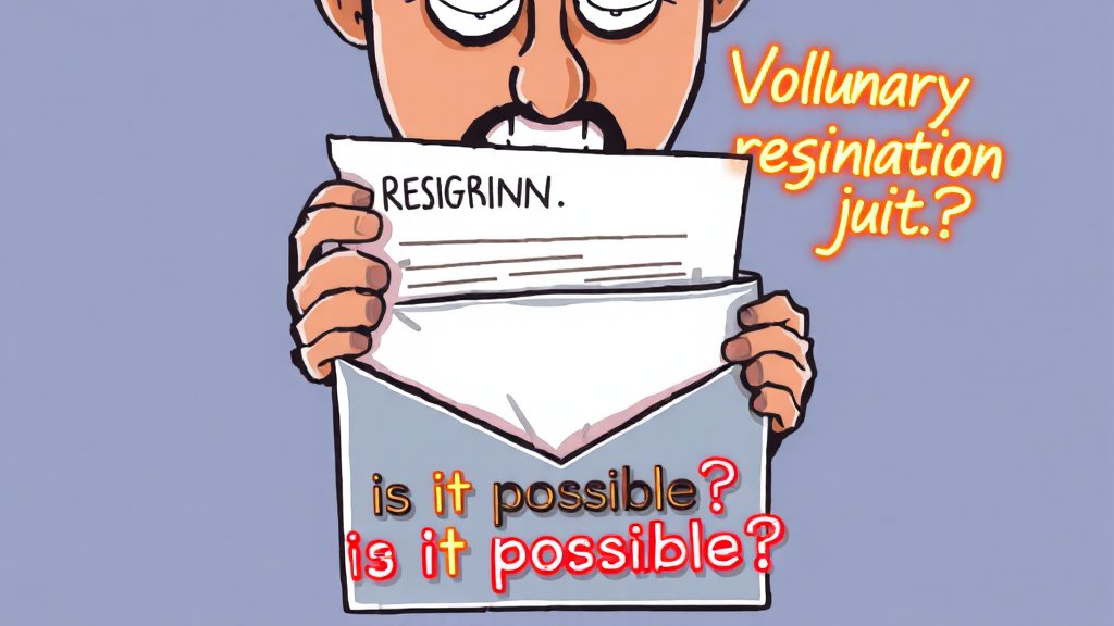 자발적 퇴사, 가능할까? (cartoon 스타일)