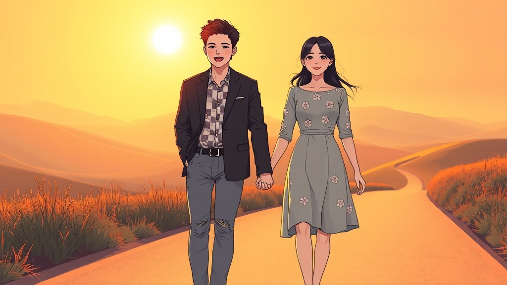 가상 부부, 미래는? (illustration 스타일)
