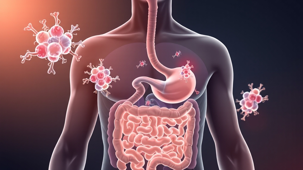 장 건강과 아토피 피부염 개선에도 효과적 (illustration 스타일)