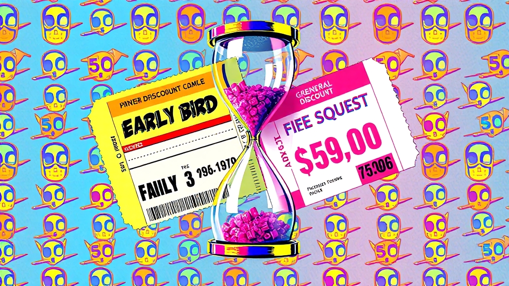 얼리버드 vs 일반 할인권 비교 (popart 스타일)