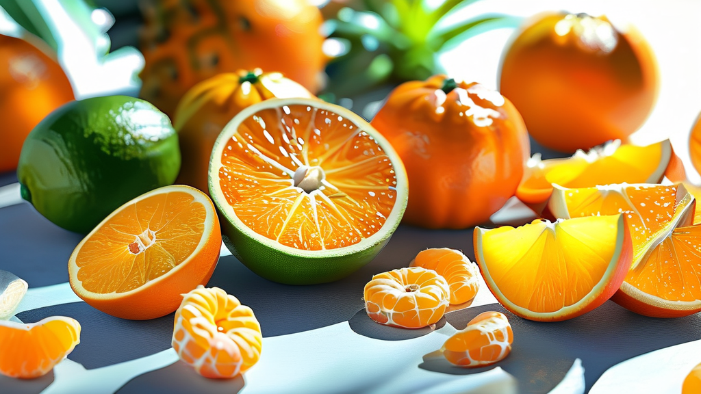 면역력의 핵심, 비타민 C (realistic 스타일)